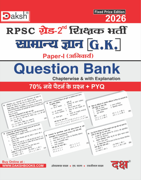 – RPSC IInd Grade G.K Question Bank (Paper-I)